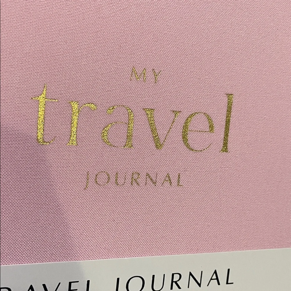 Travel Journal Soft with Gold Lettering Hard Cover